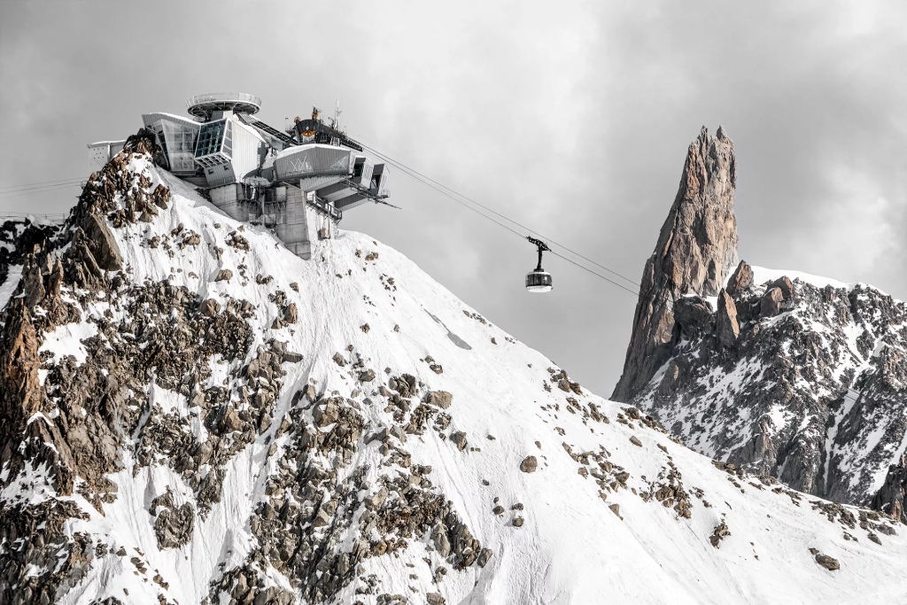 Skyway Monte Bianco Courmayeur e massiccio del Monte Bianco